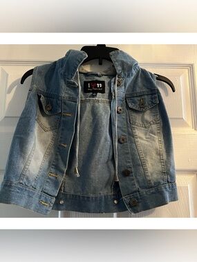 Boy Meets Girl Denim Jacket w/ Hood